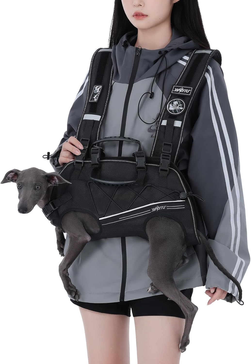 Dog Backpack Carrier for Small Dogs with Adjustable Straps