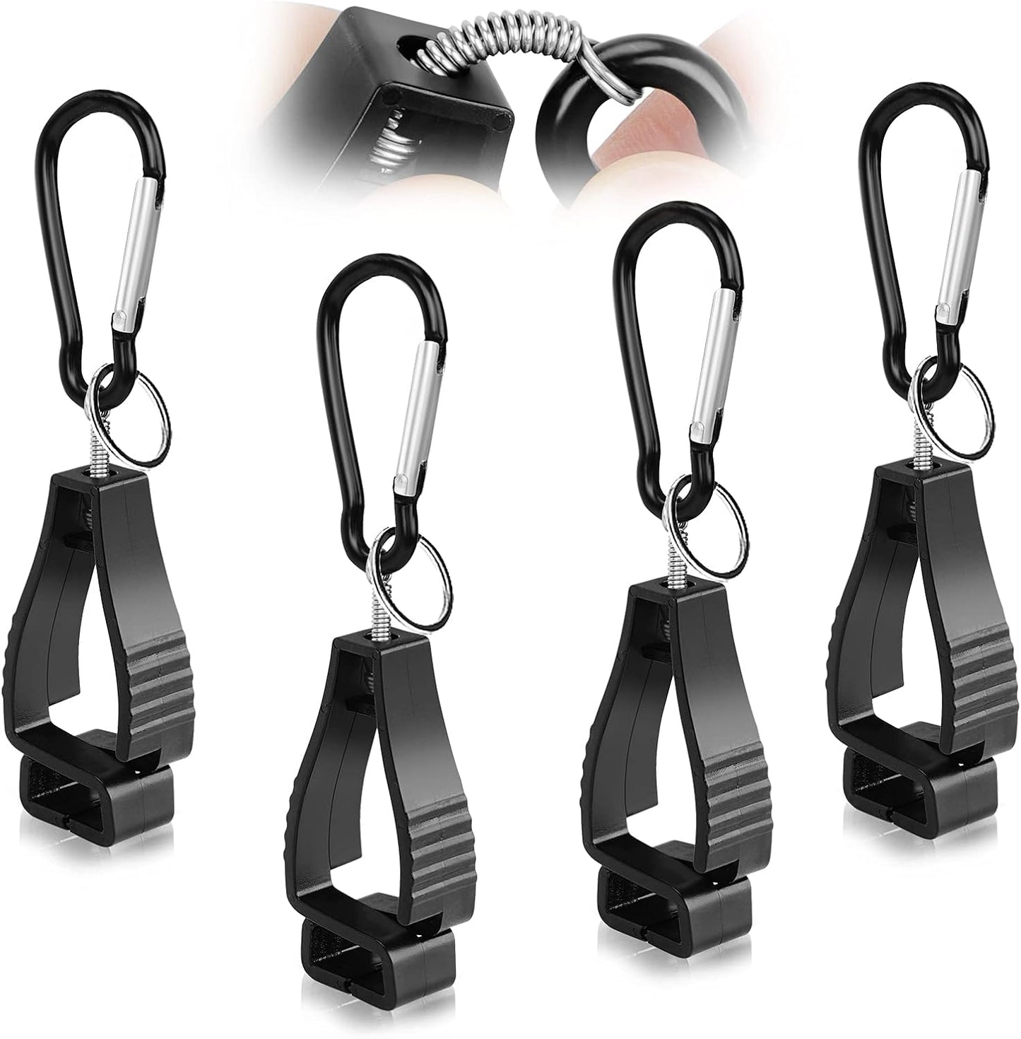 NANHONG 4pcs Work Glove Clips | Secure Construction Glove Holders