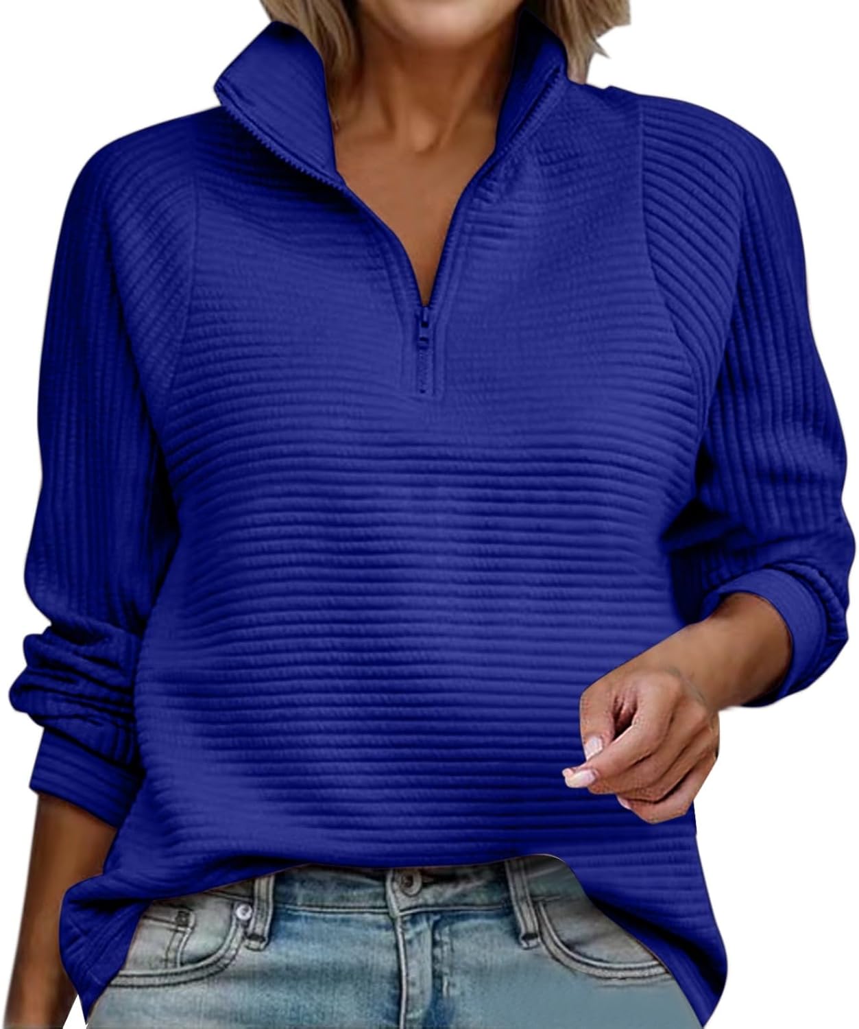 Cozy Ribbed V-Neck Sweater ~ Stay Chic & Warm!