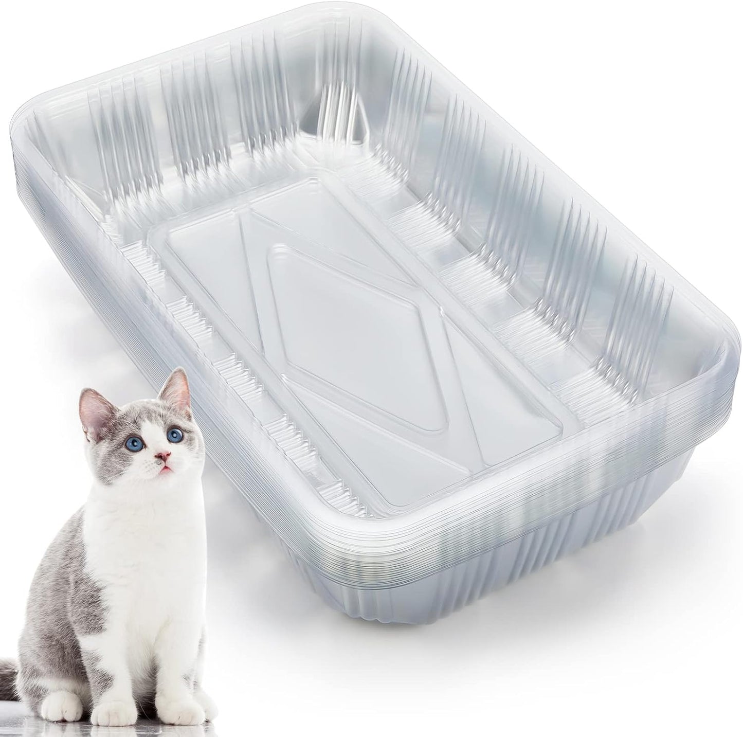 Disposable Cat Litter Tray for Small Pets - 30 Pack Litter Boxes