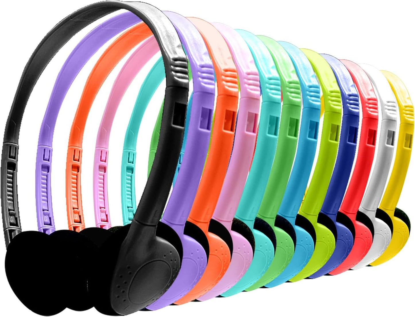 Kids Headphones Bulk 20 Pack for Classroom Use and Comfort