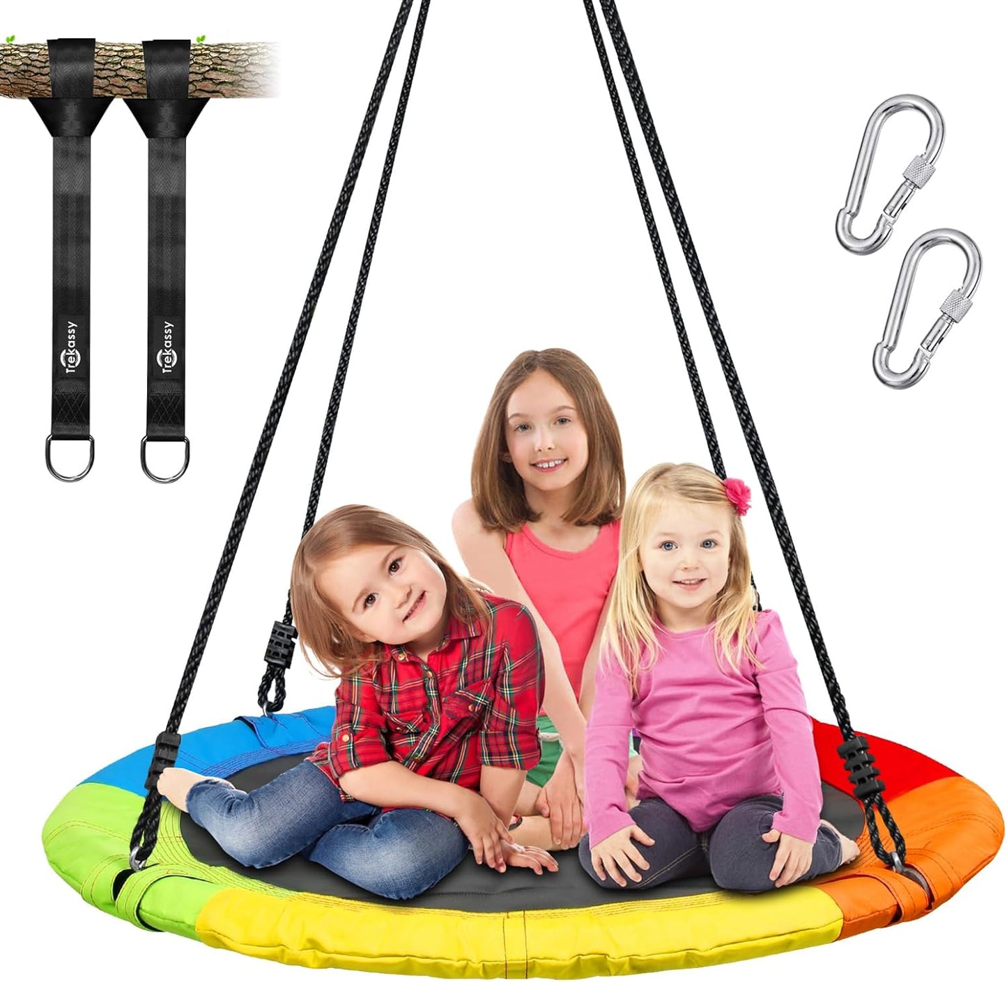 Trekassy 700lb 40 Inch Saucer Tree Swing for Outdoor Fun
