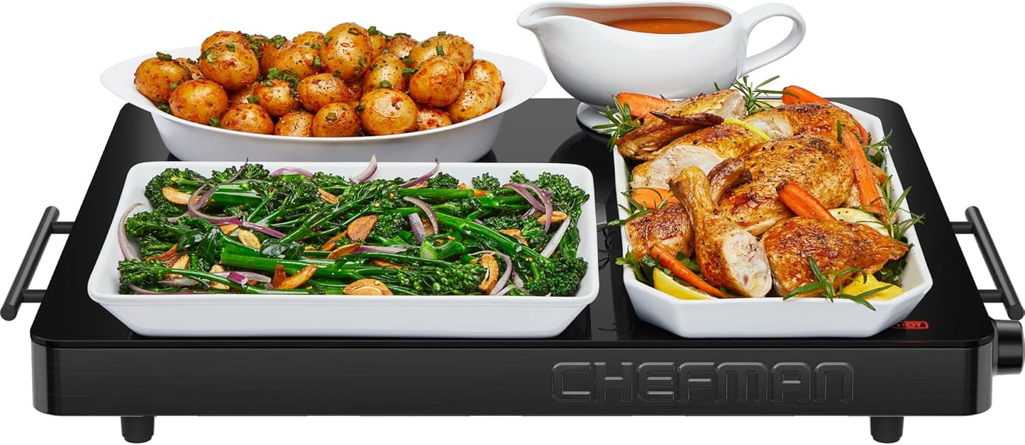 Chefman Electric Warming Tray for Buffets and Home Dinners