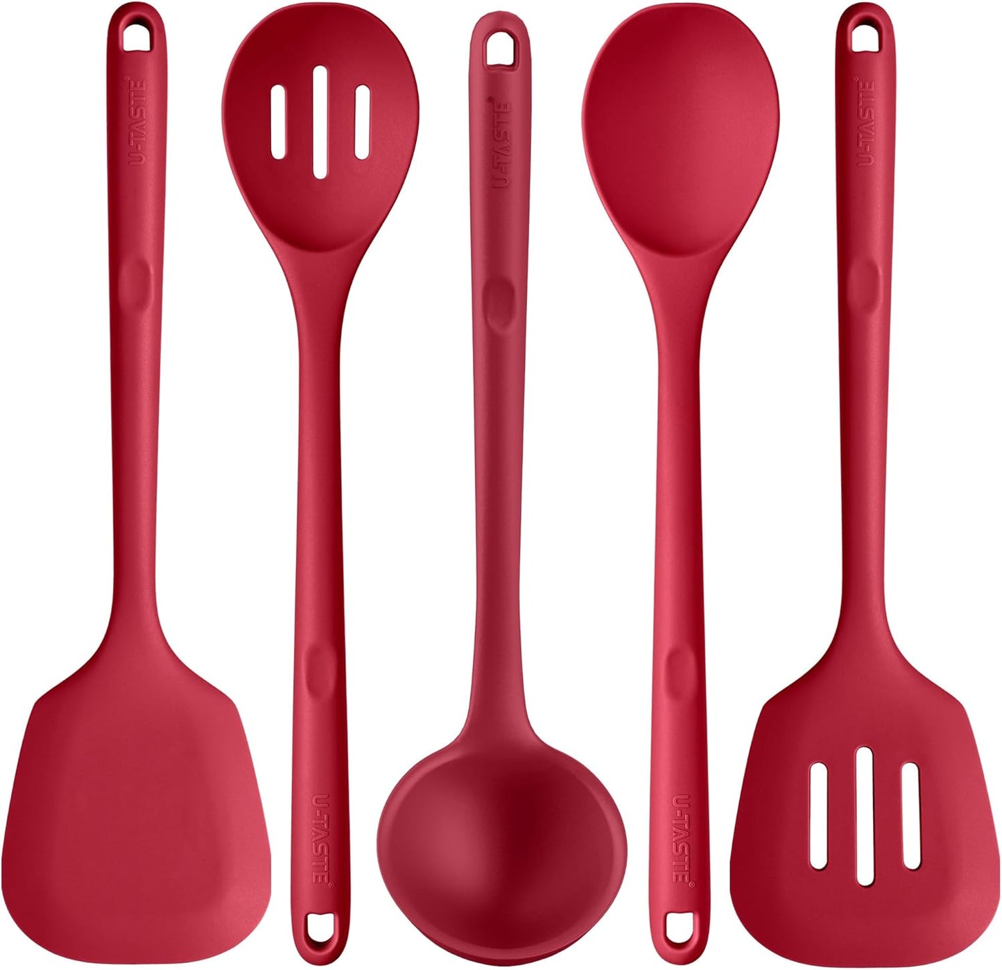 Silicone Kitchen Cooking Utensil Set for High Heat Cooking