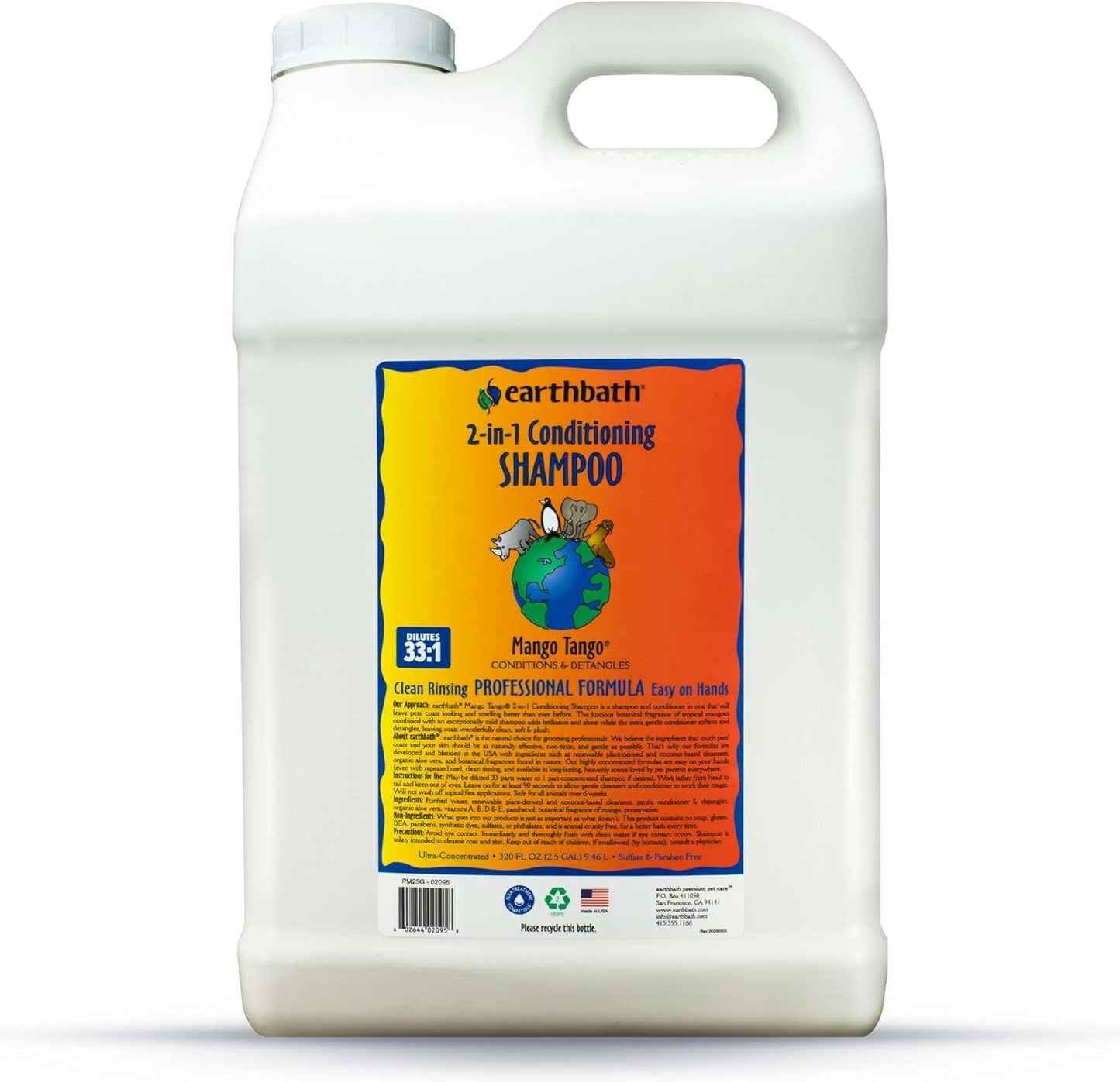 2-in-1 Conditioning Dog Shampoo for Smelly Dogs in Bulk