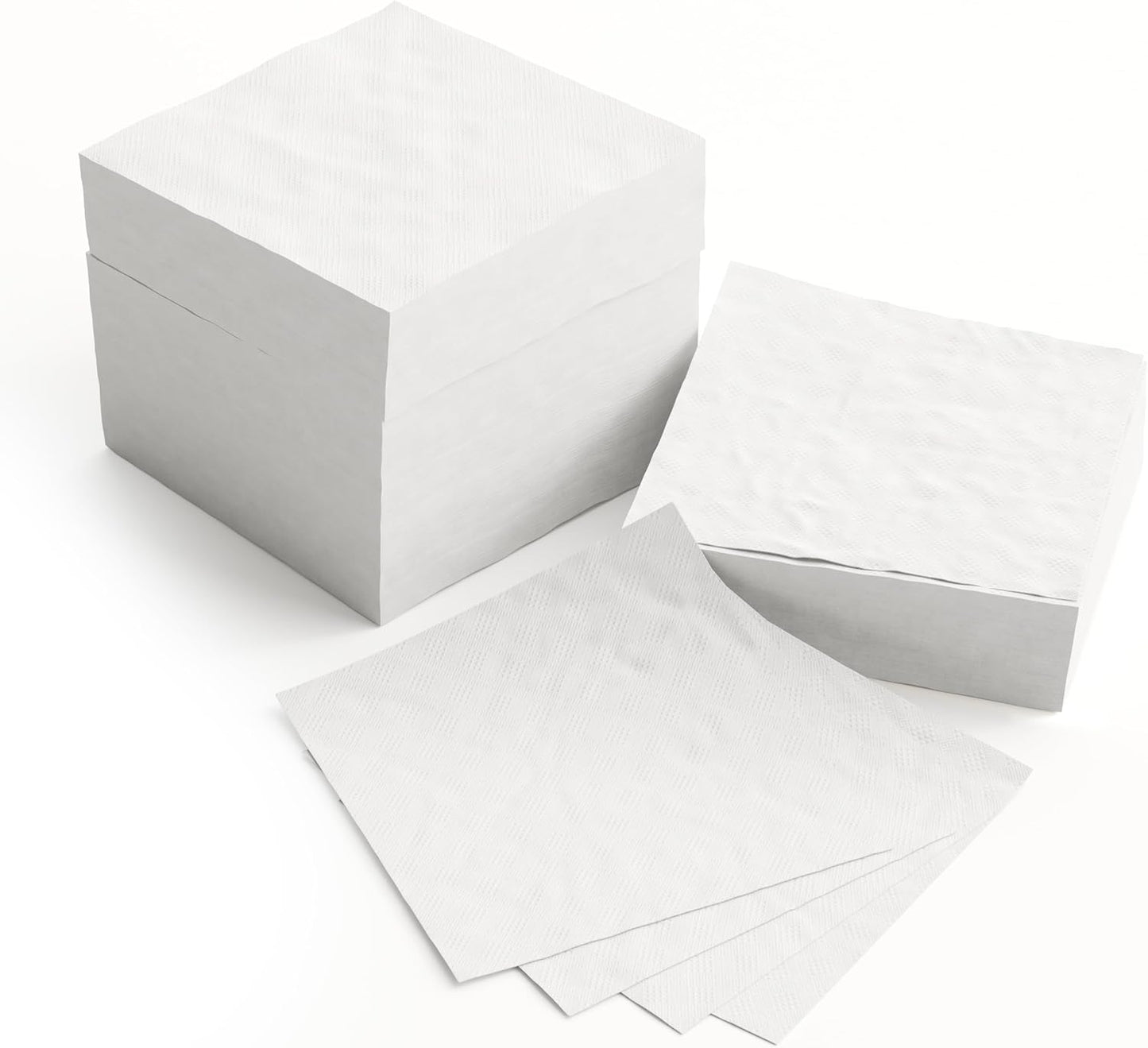 WEALCESS 250 Pack White Cocktail Napkins - Disposable Beverage & Dessert Napkins