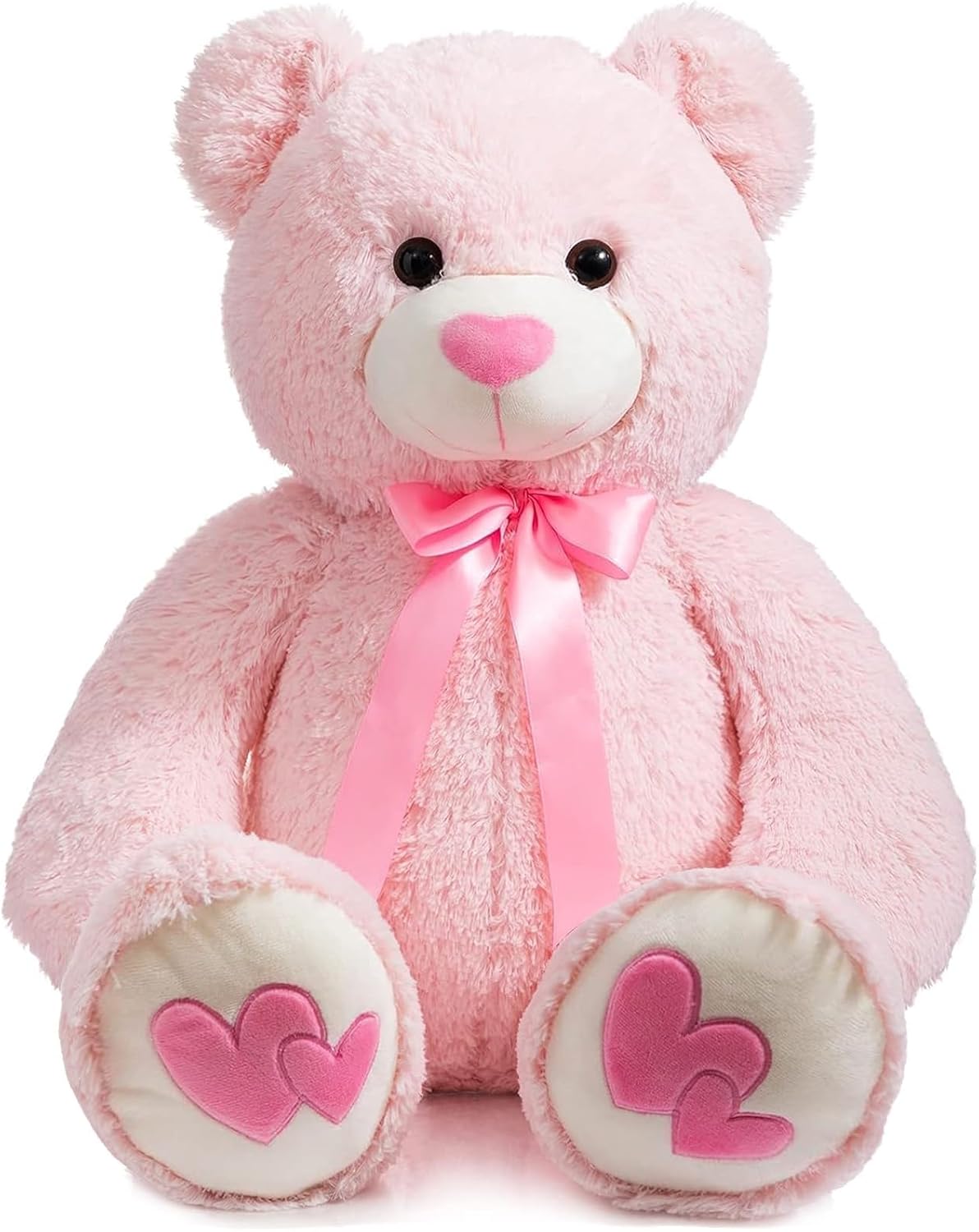 Giant Teddy Bear Stuffed Animal with Heart for Kids and Girlfriend