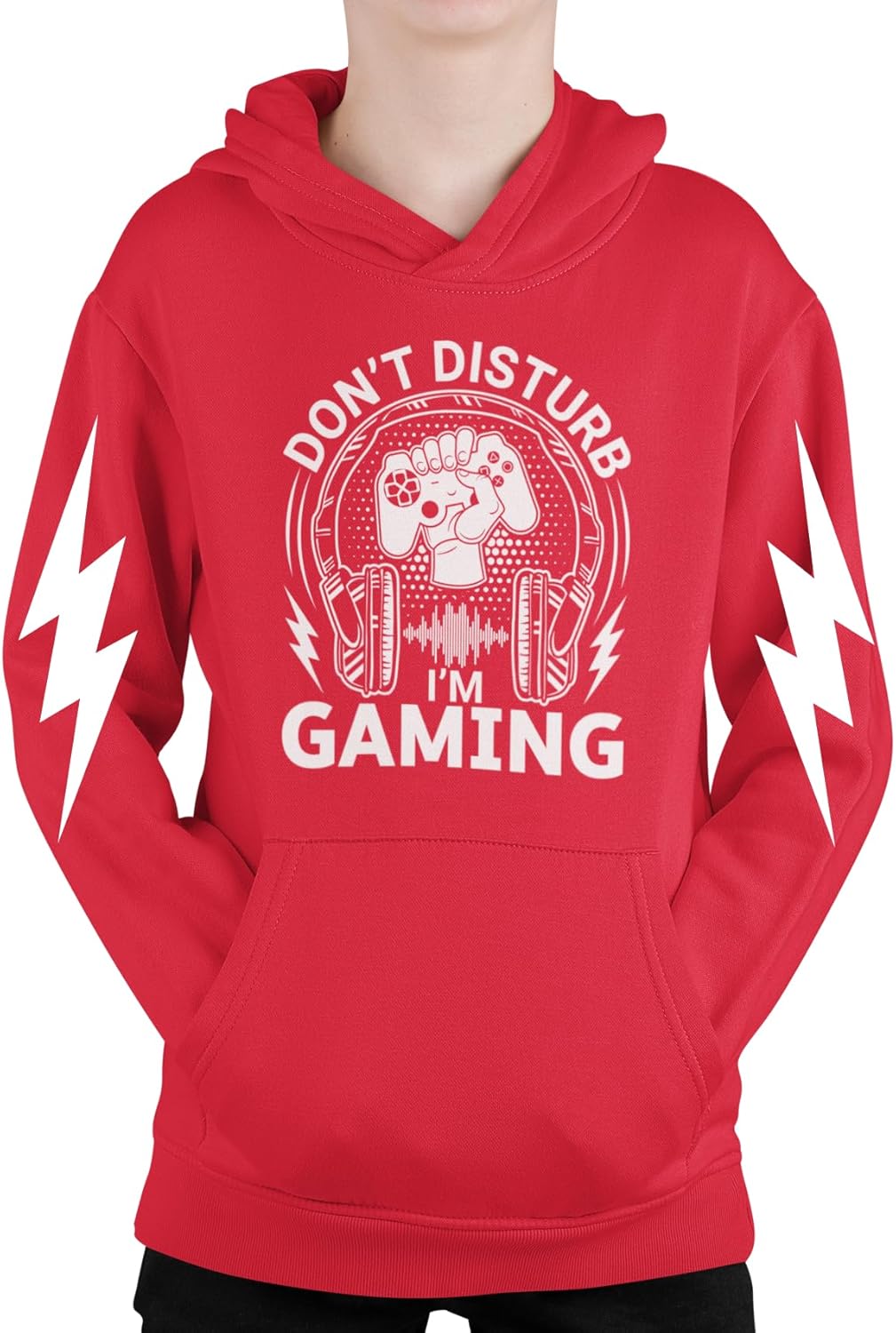 Gamer Hoodie with Pockets Fleece S-XL
