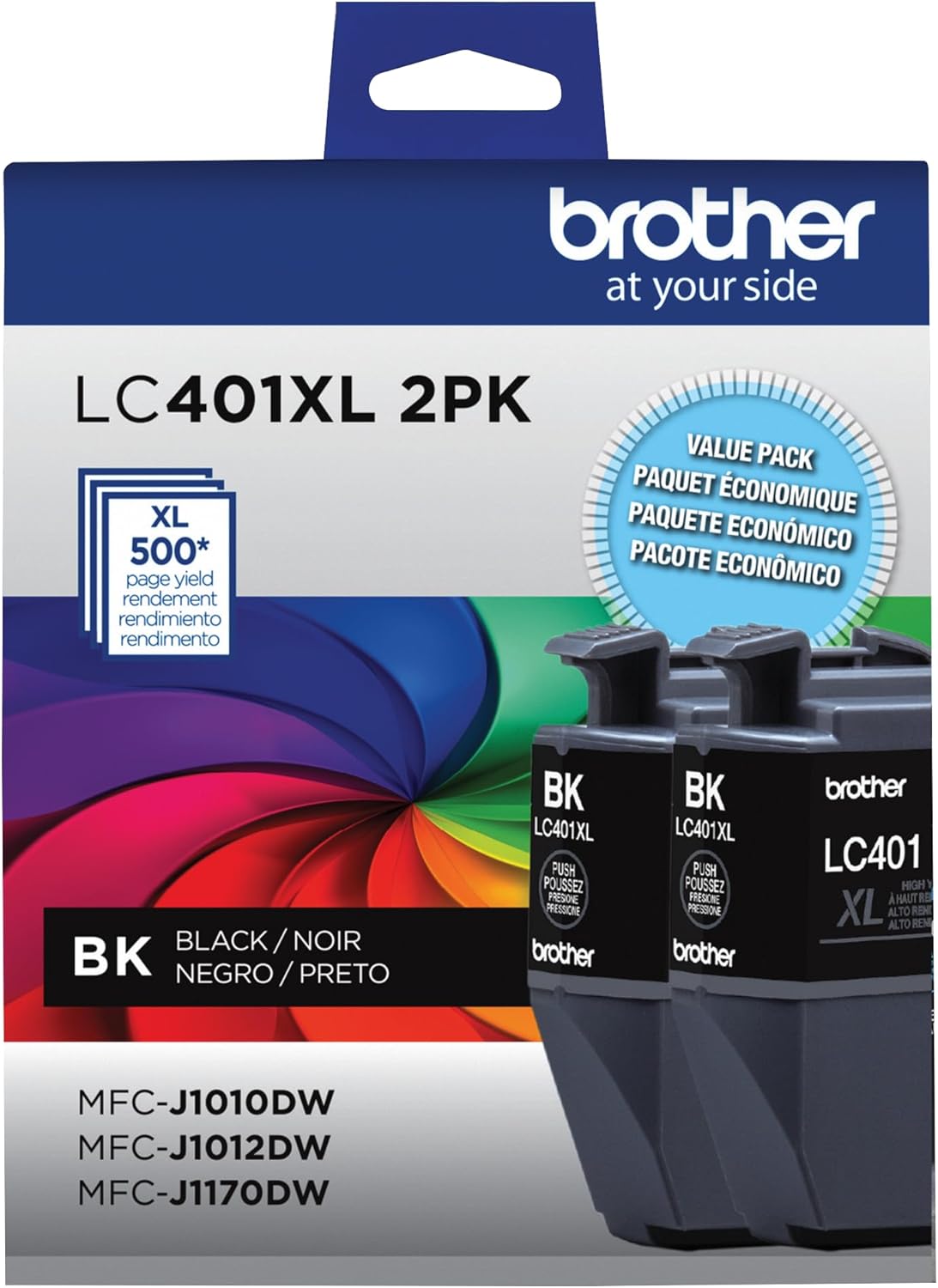 Brother LC401XL 2PK High Yield Black Ink Cartridges for Quality