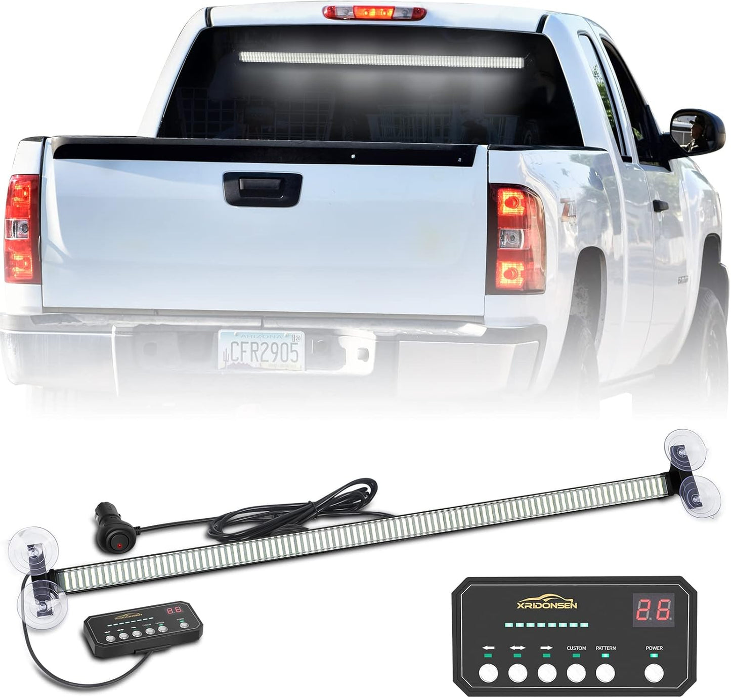 XRIDONSEN 35 inch Traffic Advisor Light Bar for Safety Use