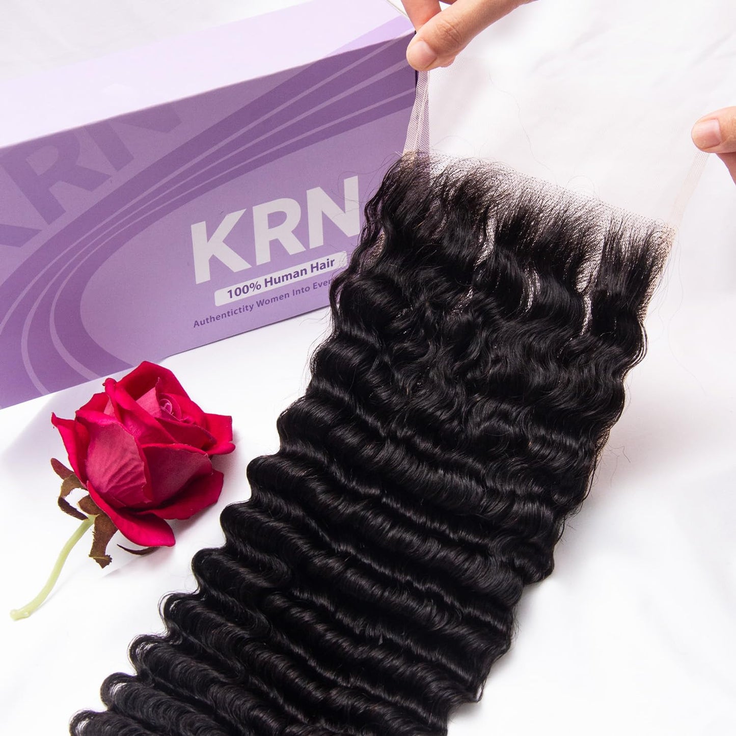 KRN 5x5 Real HD Lace Closure for Deep Wave Styles 20 Inch