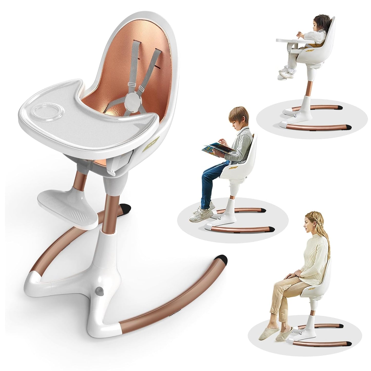 Hot Mom Luxury High Chair: Adjustable & Stylish!
