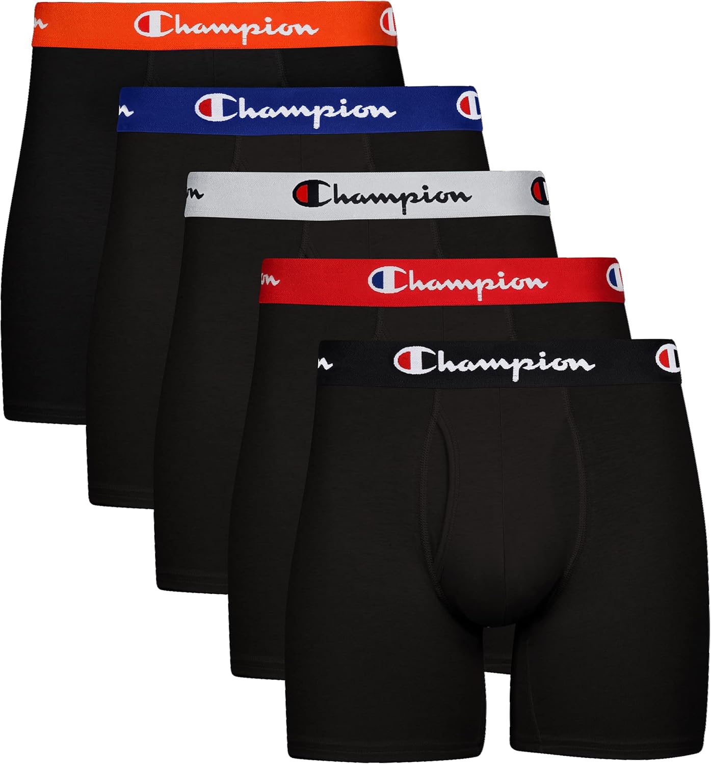 Champion Everyday Cotton Stretch Boxer Briefs - 5 Pack Comfort