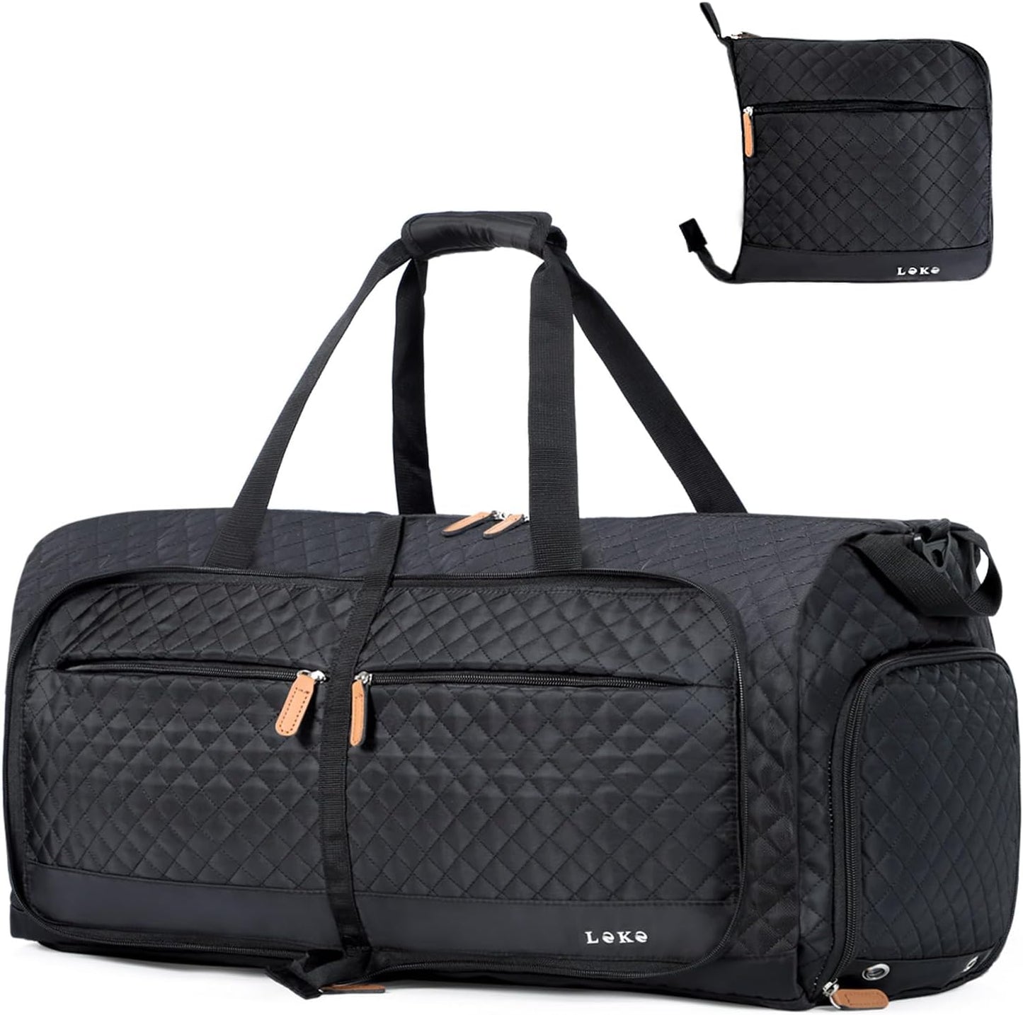 Lekesky Foldable Travel Duffel Bag - 80L Large Capacity Design