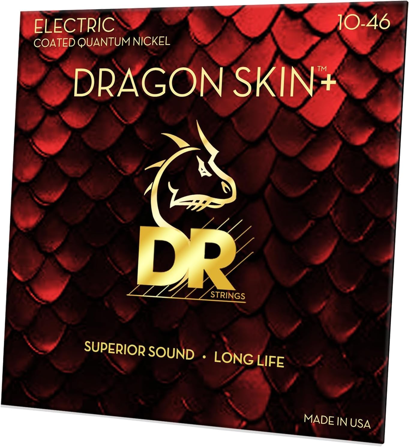 DR Strings DRAGON SKIN+ Quantum Nickel Electric Guitar Strings Superior Sound & Comfort Feel
