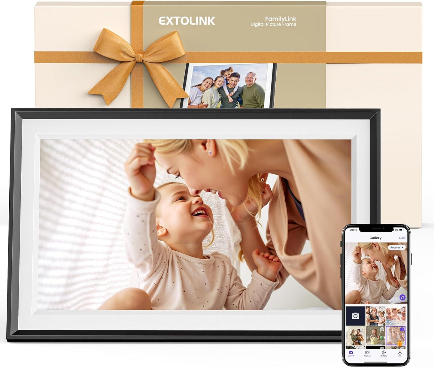 Digital Picture Frame 15.6 Inch WiFi Photo Frame for Memories
