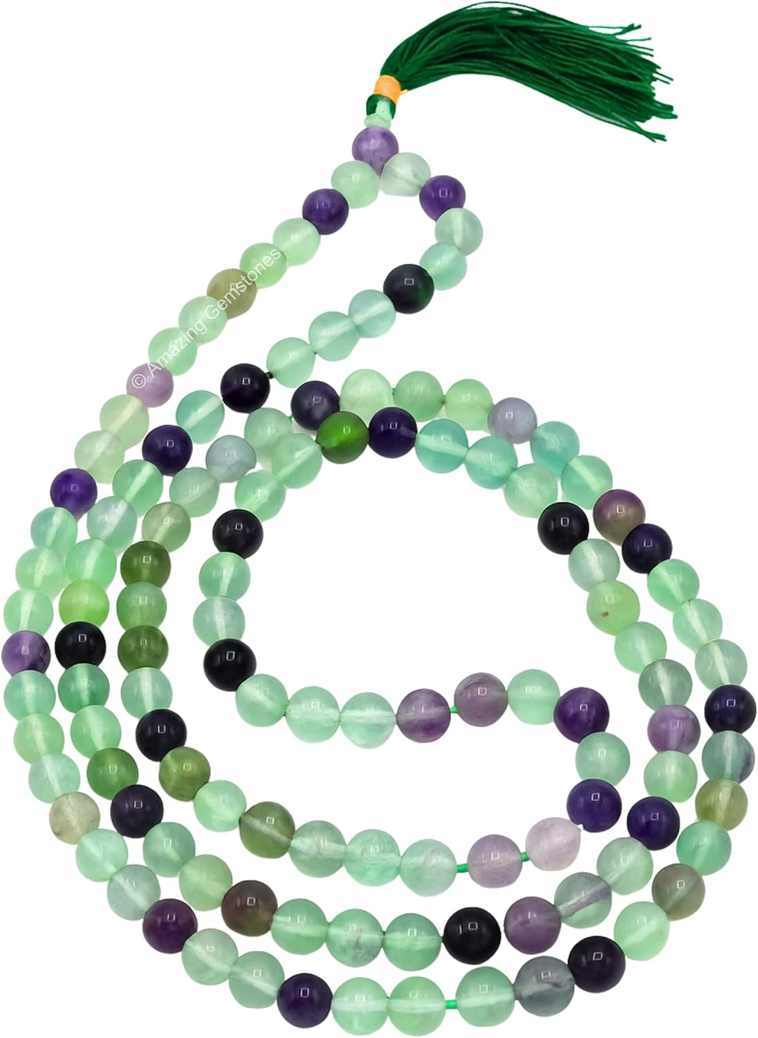 Authentic Gemstone Crystal Mala Beads for Meditation and Mindfulness