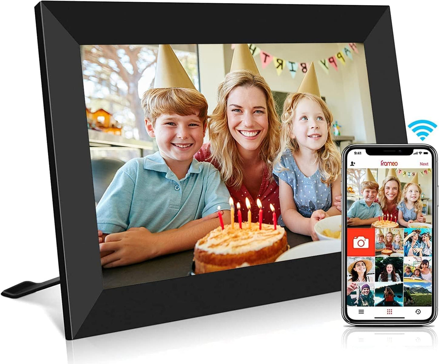 YENOCK FRAMEO Digital Photo Frame 10.1 Inch WiFi Touch Screen
