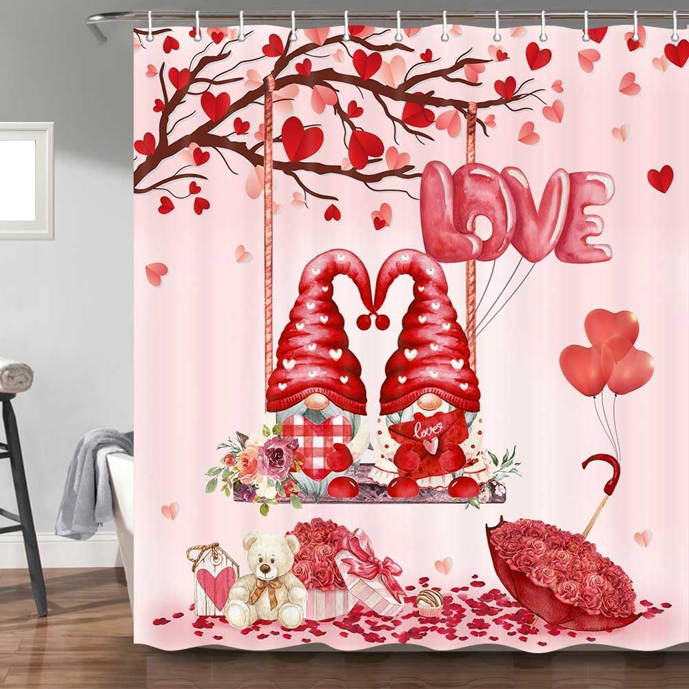 Romantic Valentine's Day Shower Curtain by Torich
