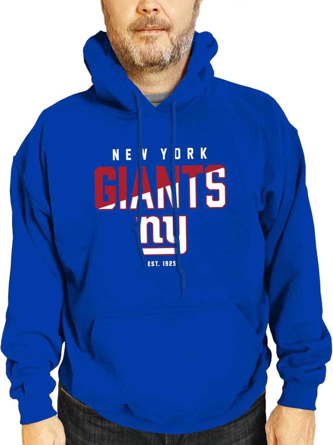 NFL Diagonal Fade Fleece Hooded Sweatshirt for Giants Fans