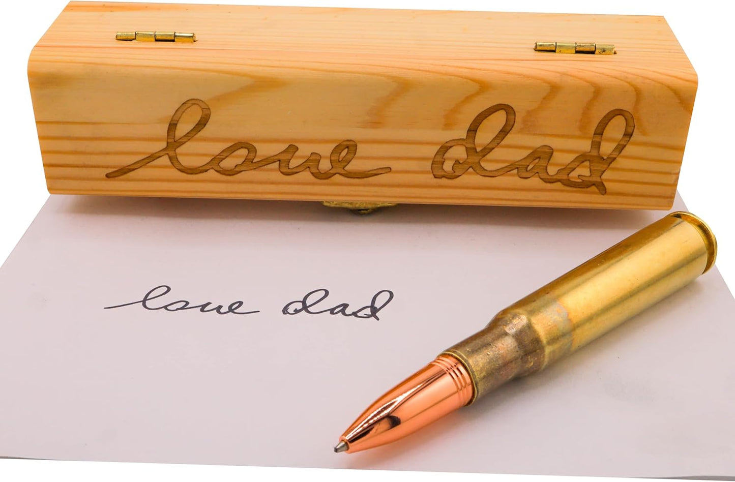 Real 50 Cal BMG Bullet Pen - Unique Personalized Gift Box