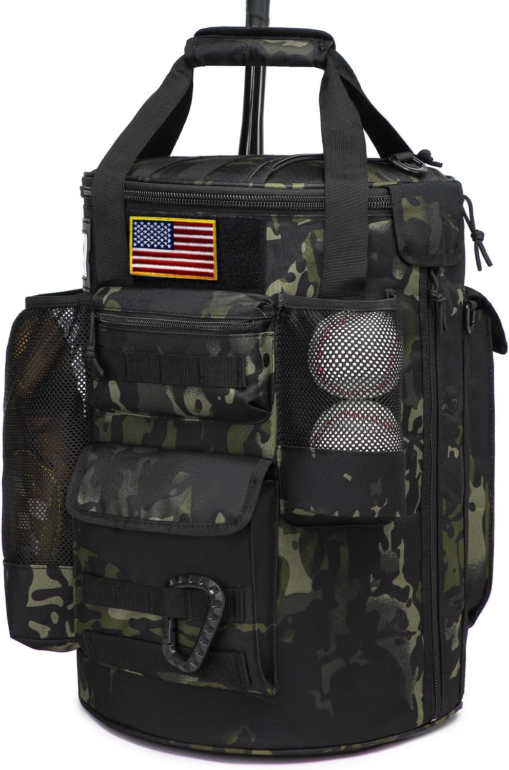 Baseball Bucket Bag with Padded Seat for Coaches and Players