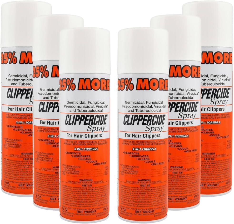 Spray For Clippers 15oz - Exclusive 5-in-1 Disinfectant Formula