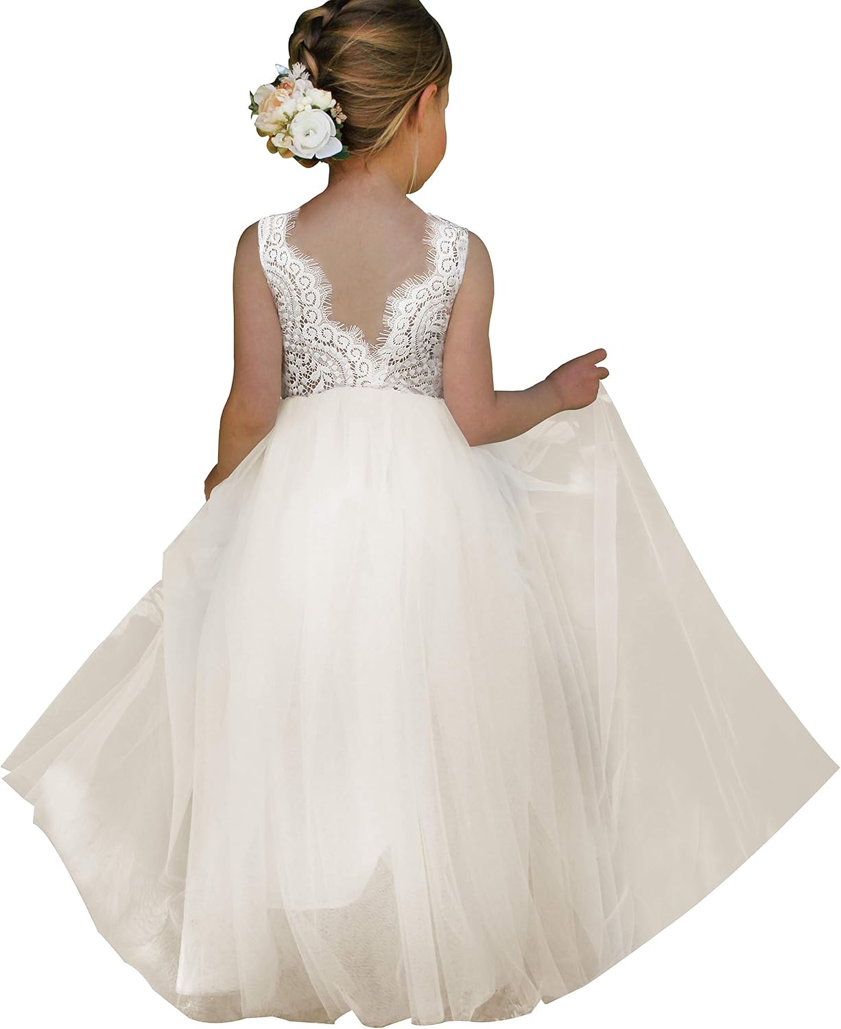 Topmaker Flower Girl Dress for Toddler Baby Girls Special Occasions