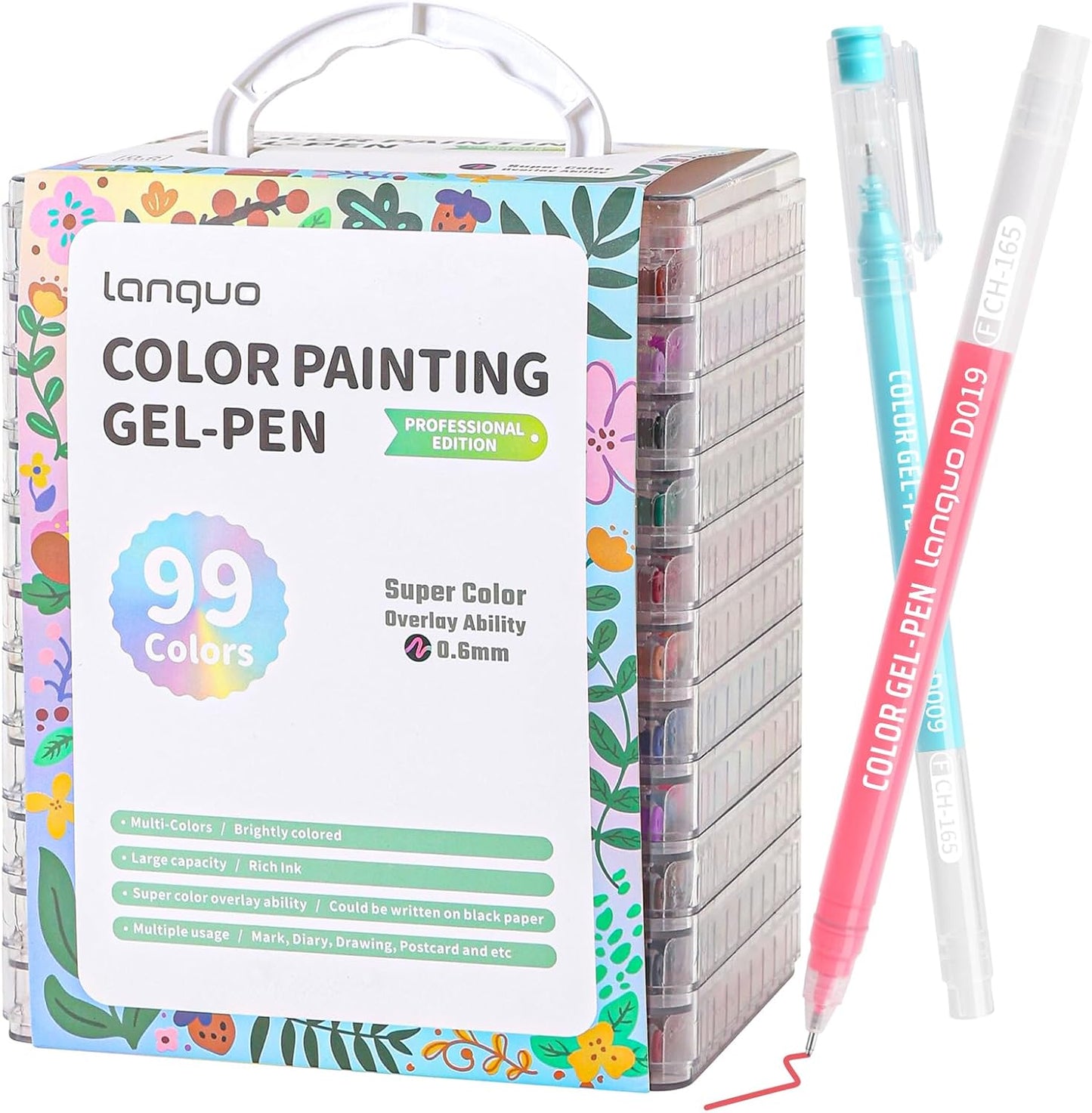 99 Pack Gel Pens for Coloring, Writing, and Drawing Fun