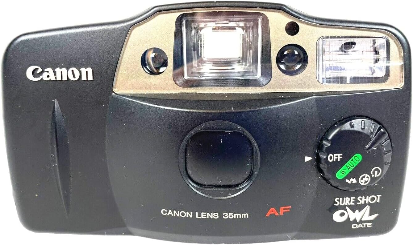 Canon SureShot Owl 35mm Film Camera - Built-in Flash, Easy Film Handling