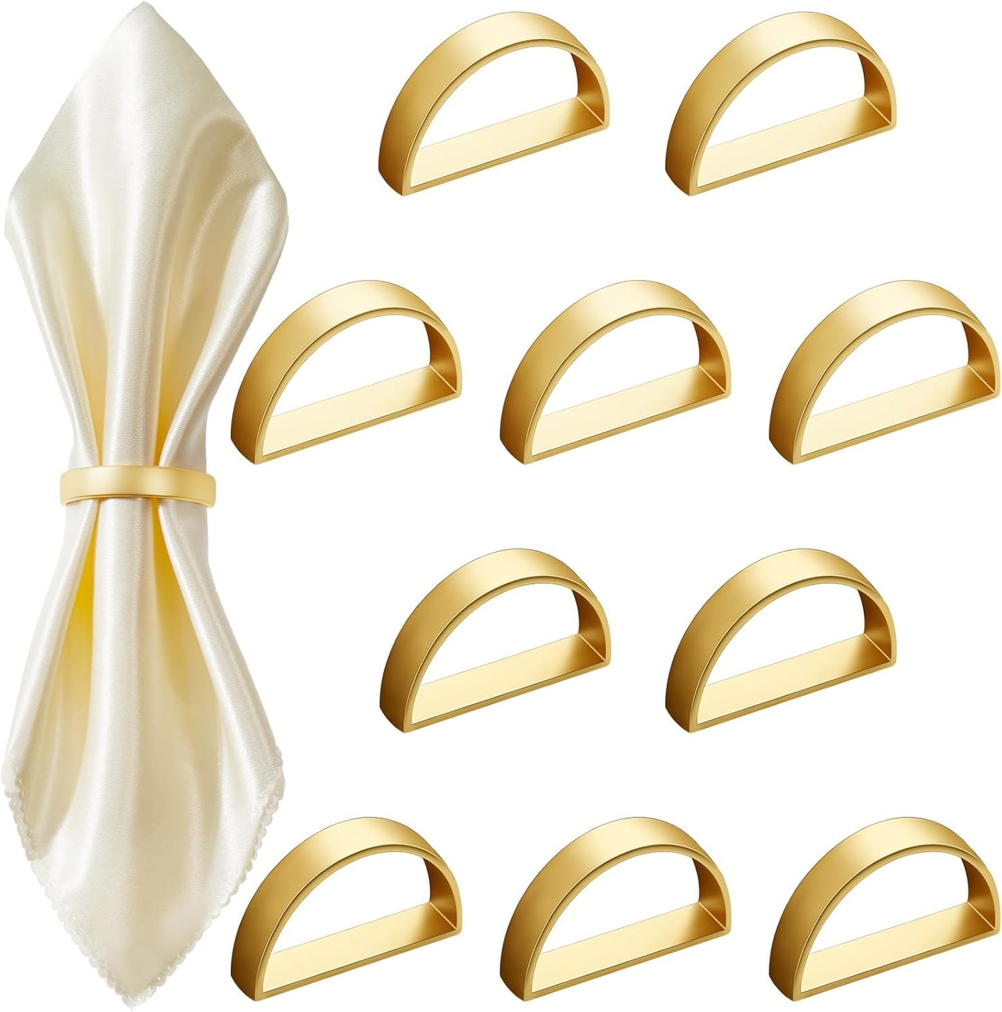 40 Pcs Stainless Steel Napkin Rings for Elegant Table Settings