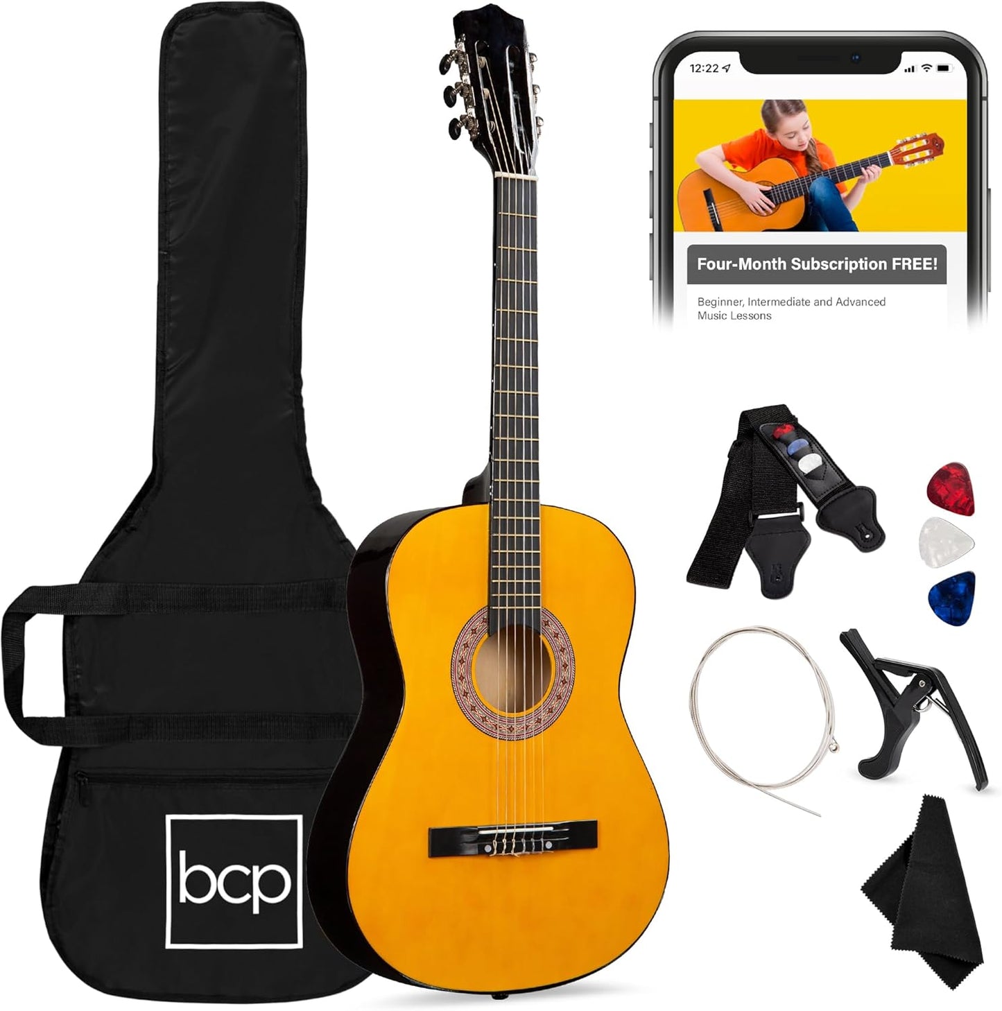 Best Choice Products 38in Acoustic Guitar Starter Kit for Beginners