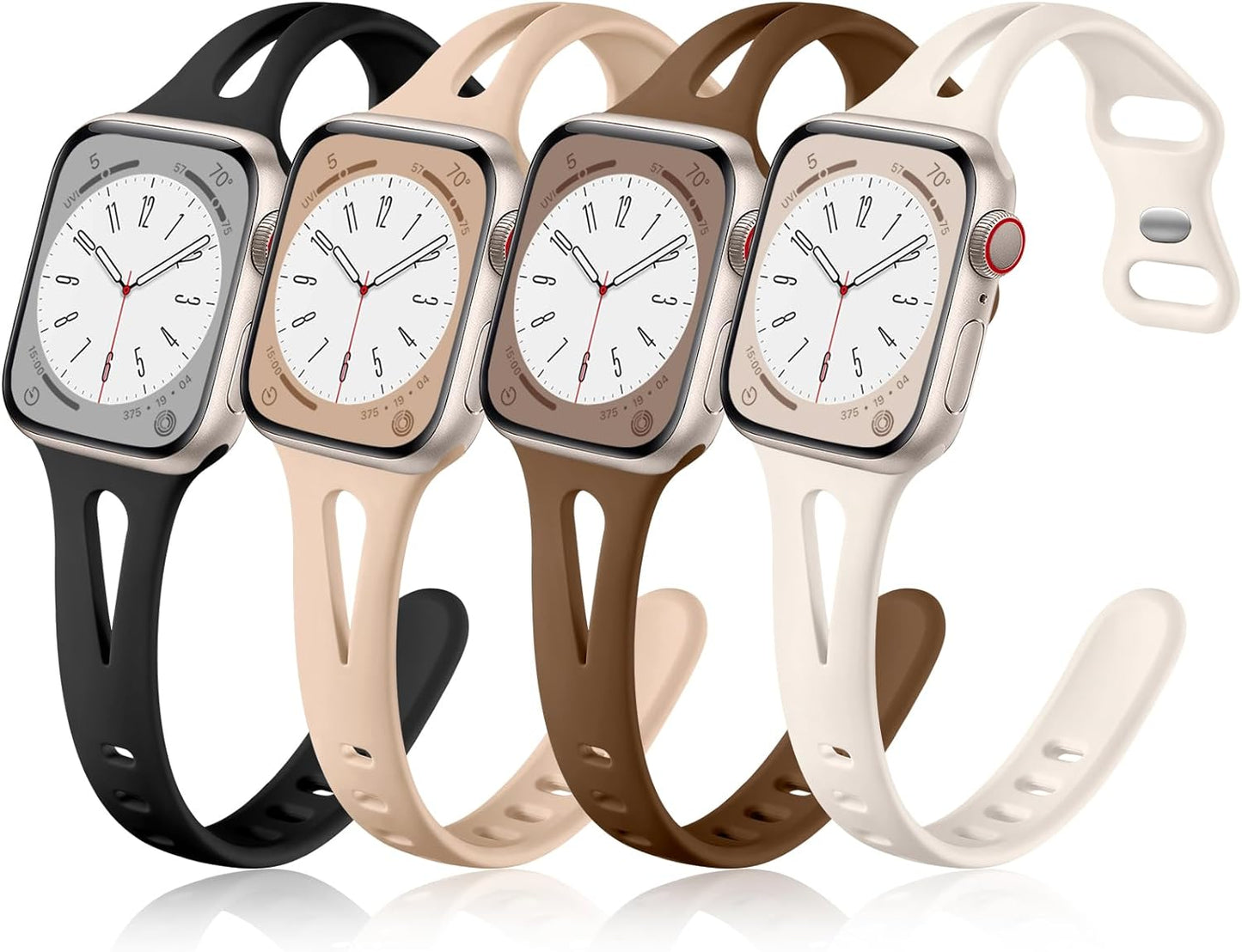 Durable Thin Silicone Band for Apple Watch