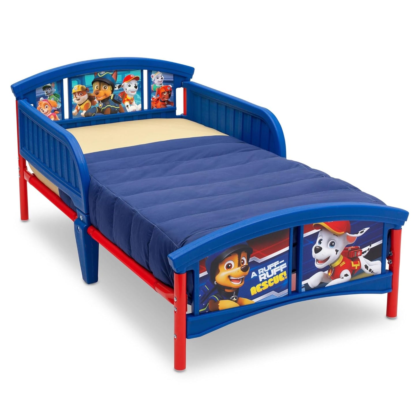Delta Children Plastic Toddler Bed for PAW Patrol Fans
