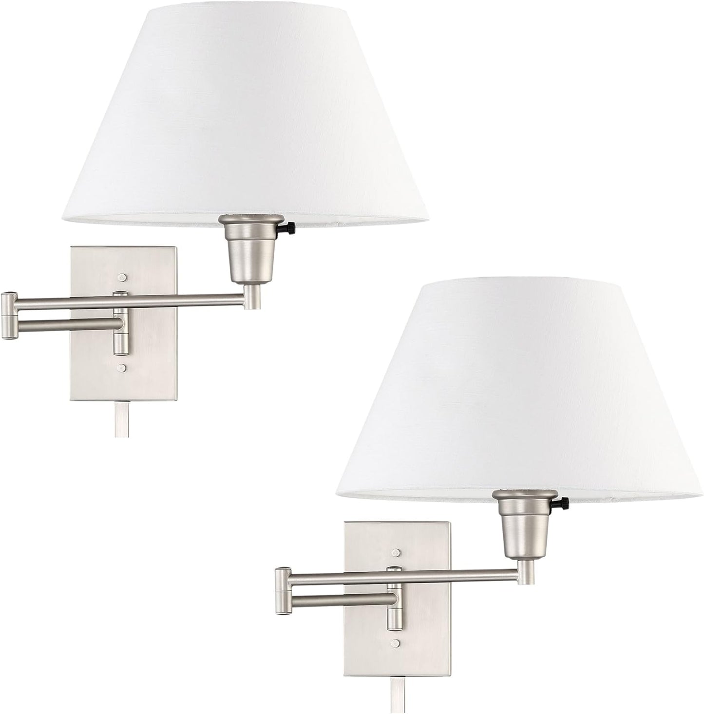 Kira Home Cambridge 15in Swing Arm Wall Lamp for Modern Spaces