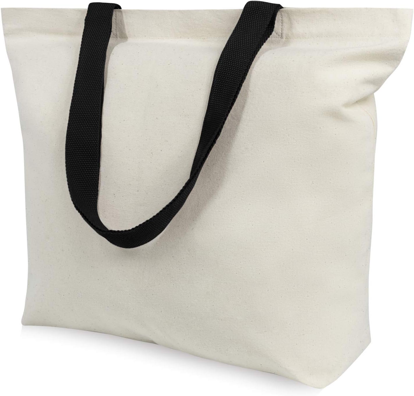 TOPDesign 12-Pack Canvas Tote Bags for Creative Shopping Needs
