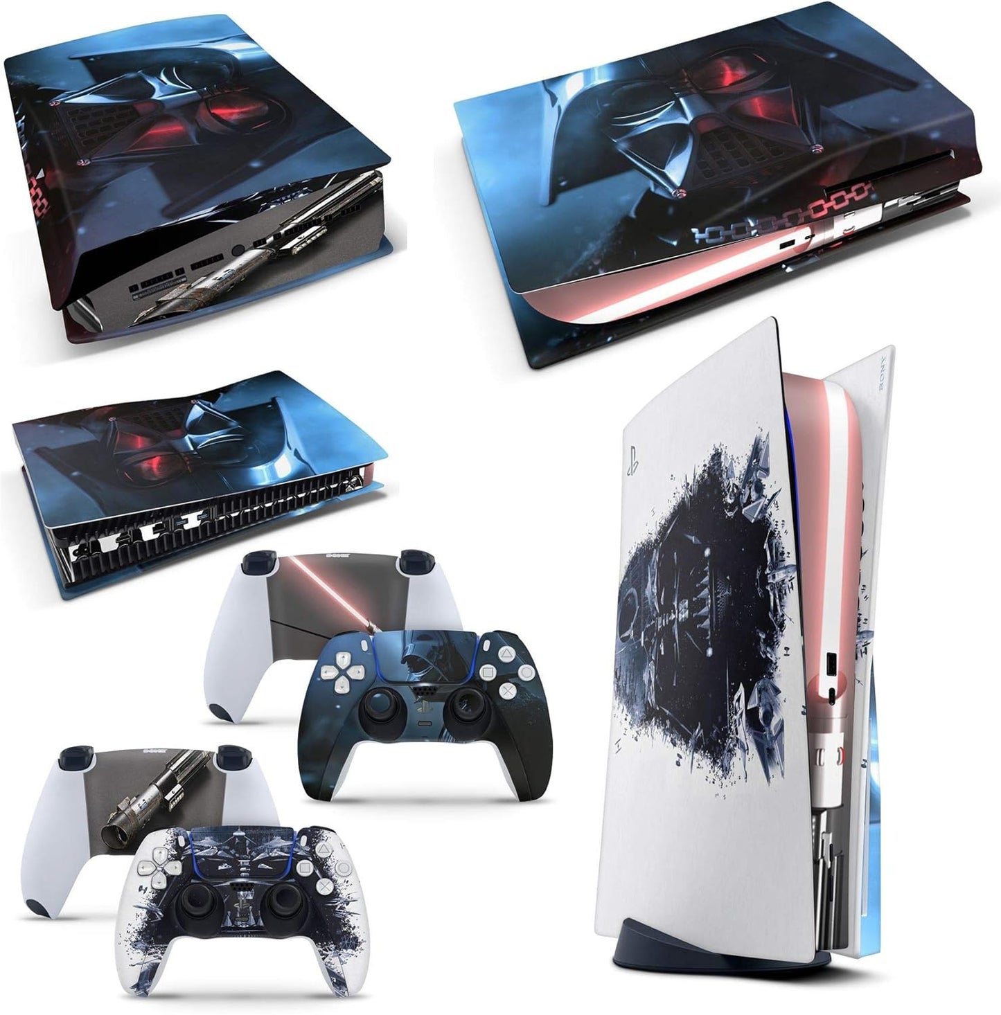 PS5 Vader Skin Decal Set + Controller Skins by giZmoZ