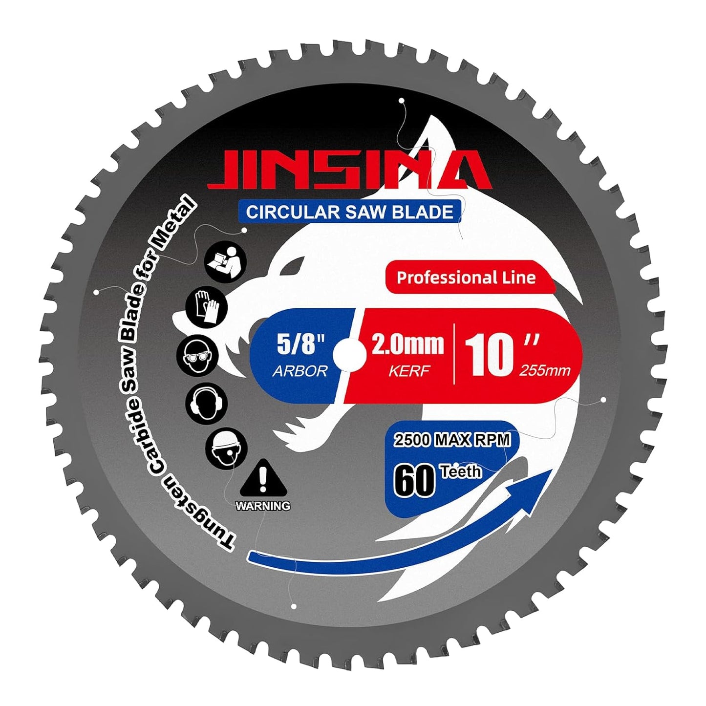 10in TCT Metal Cutting Saw Blade for Precision and Durability