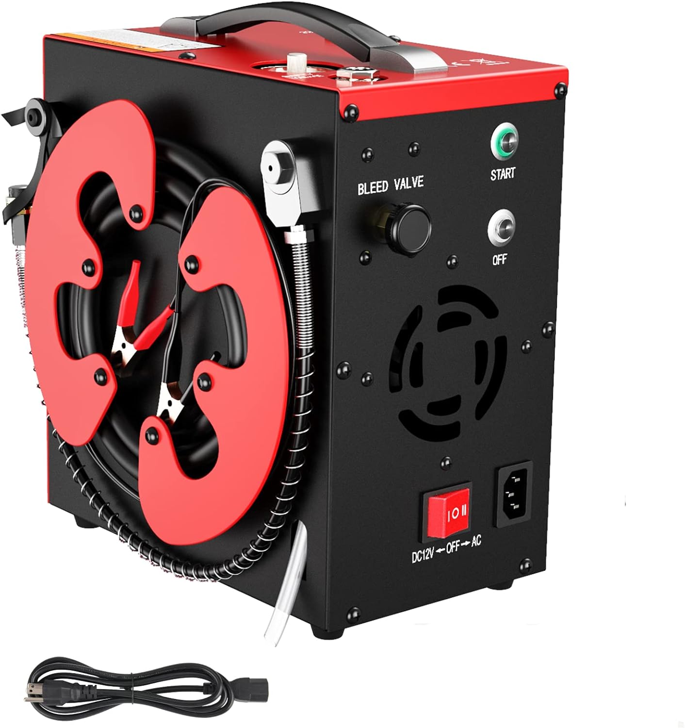 Portable PCP Air Compressor | Auto-Stop | Oil-Free | Water-Oil Separator | 12V/110V Power | 4500Psi | GX Pump