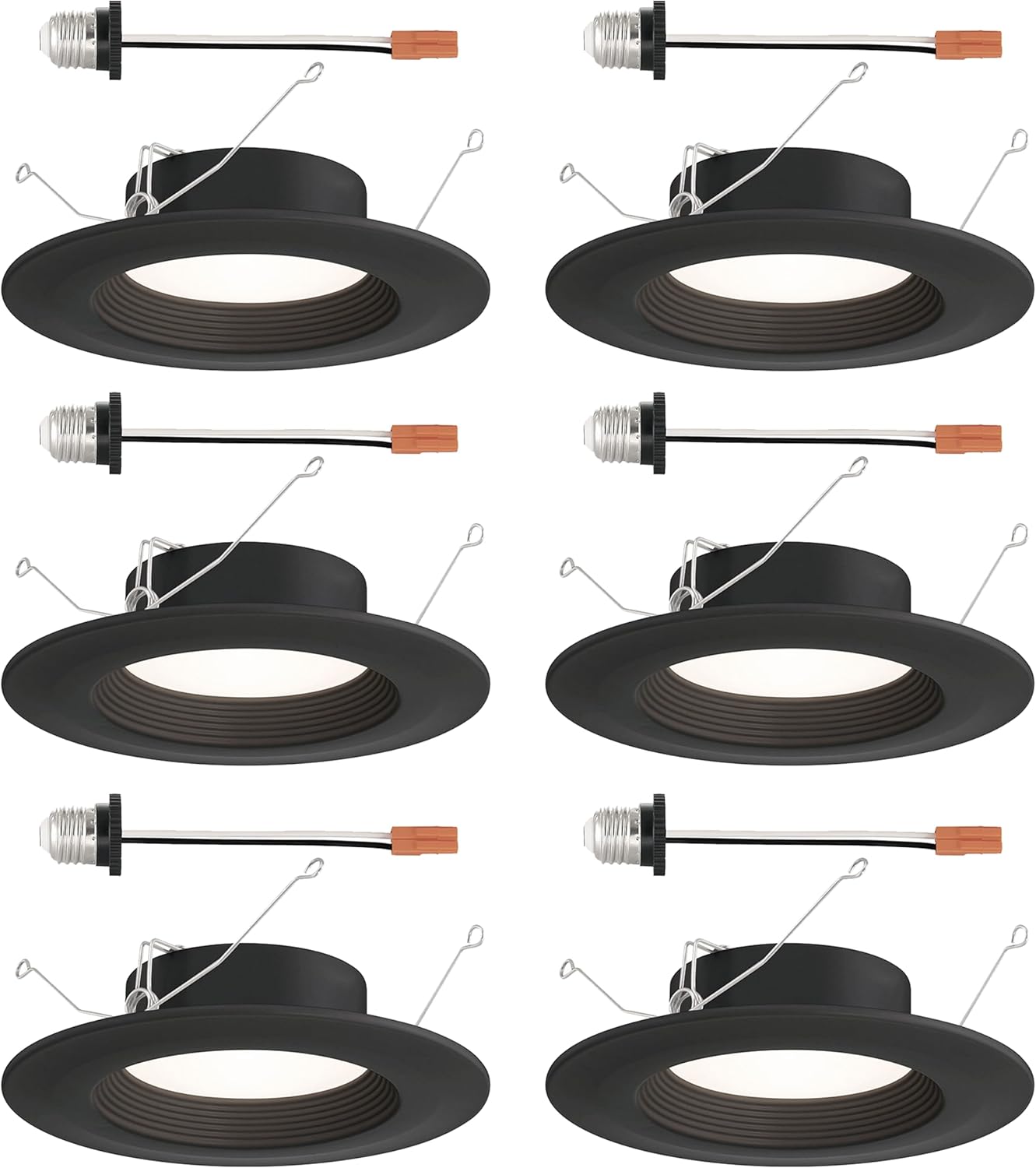 LED Recessed Ceiling Lights 6 Pack with Adjustable Ambience