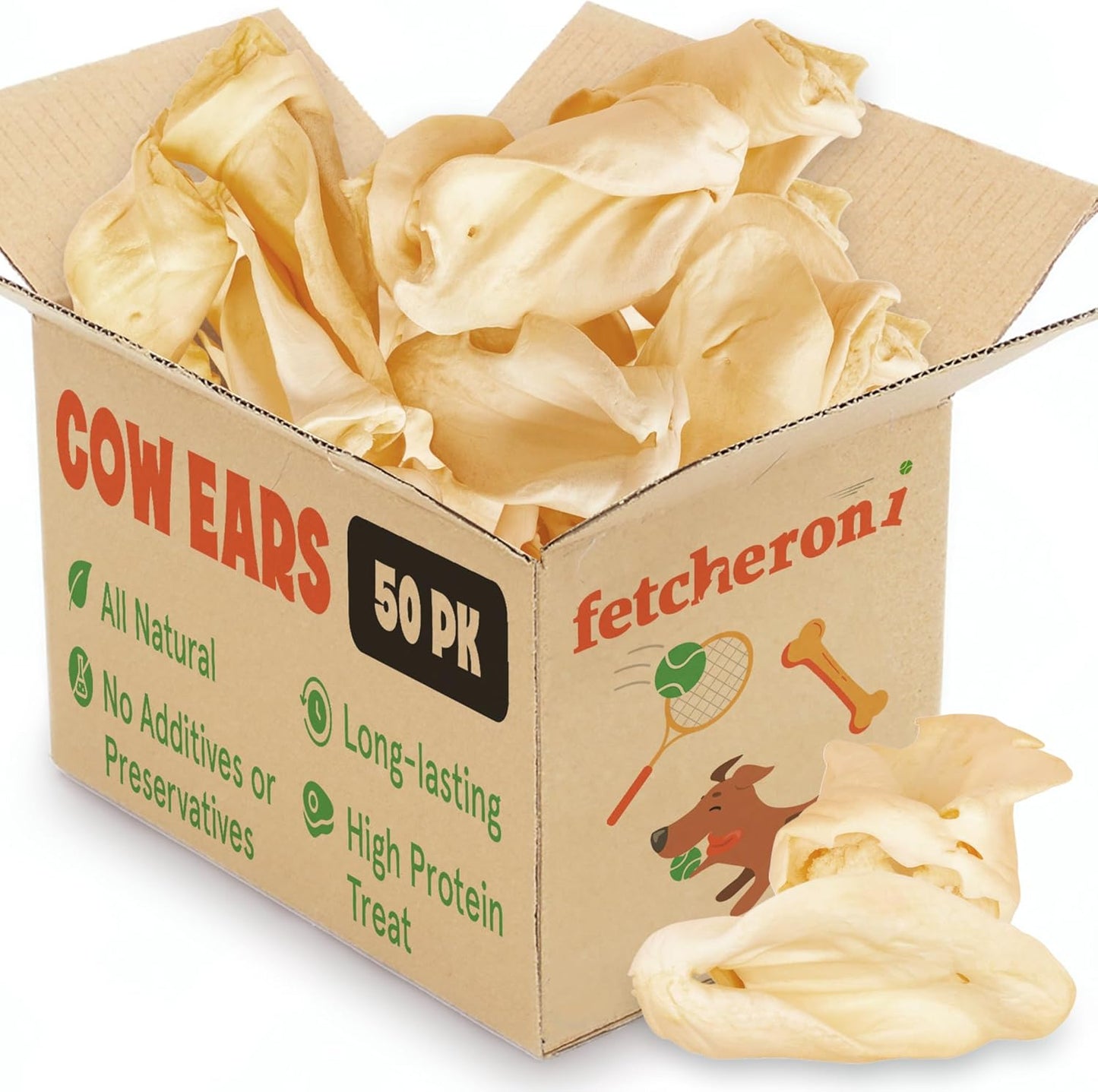 Cows Ears for Dogs - Thick, Natural, Long Lasting Treats