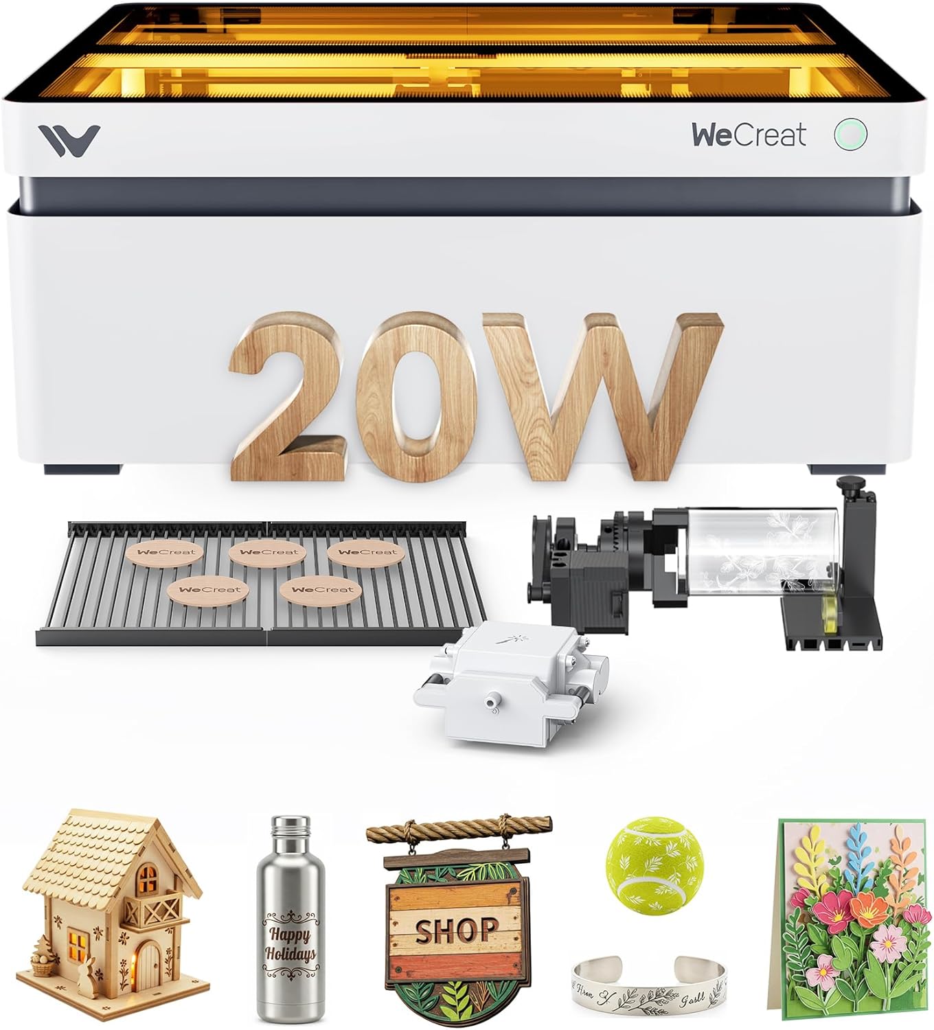 WECREAT Vision 20W Laser Engraver for Precision DIY Crafting