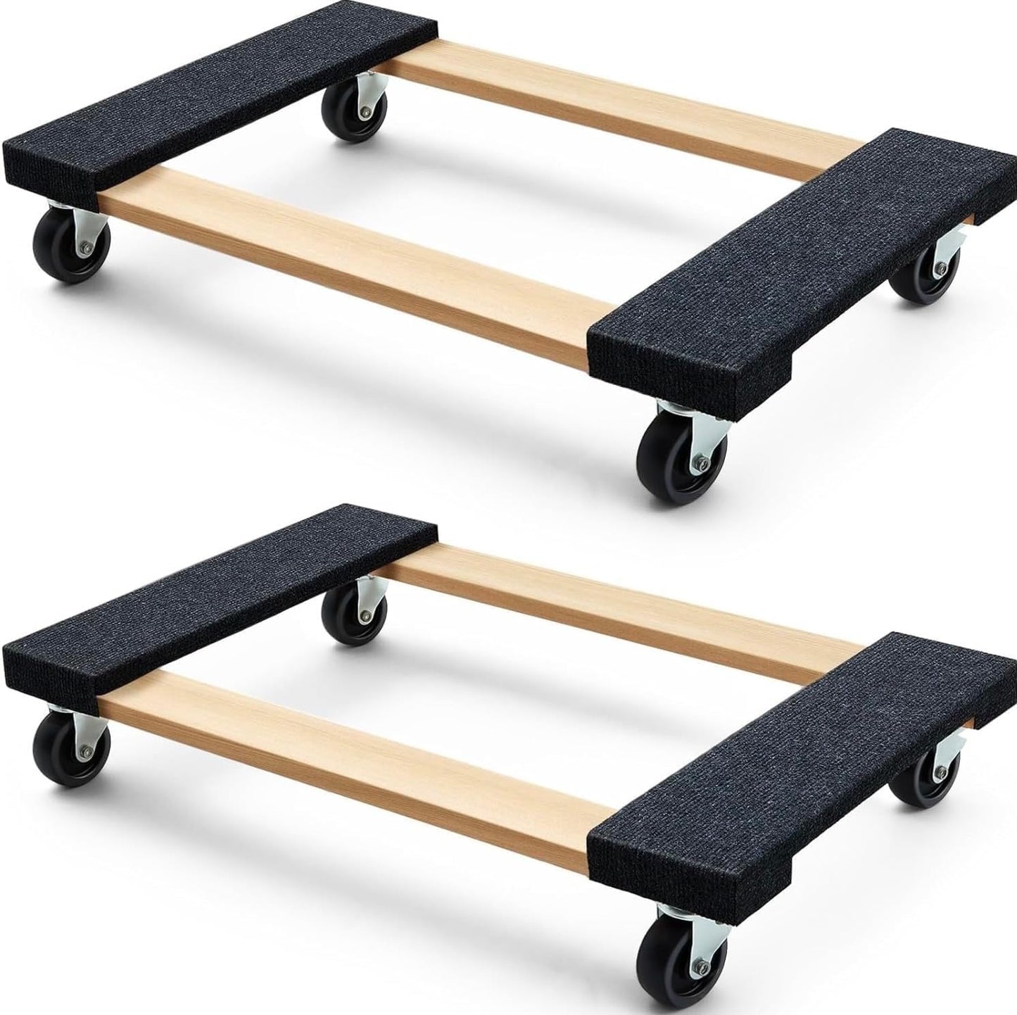 Hardwood Furniture Moving Dolly with Heavy-Duty Capacity and Wheels