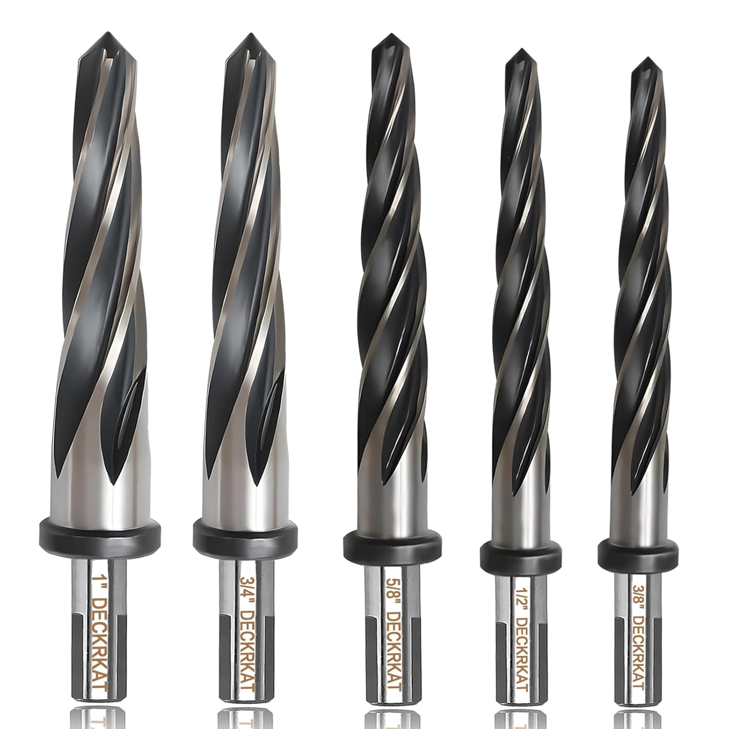 5-Piece Reamer Drill Bit Set for Metal, Wood, and Plastic