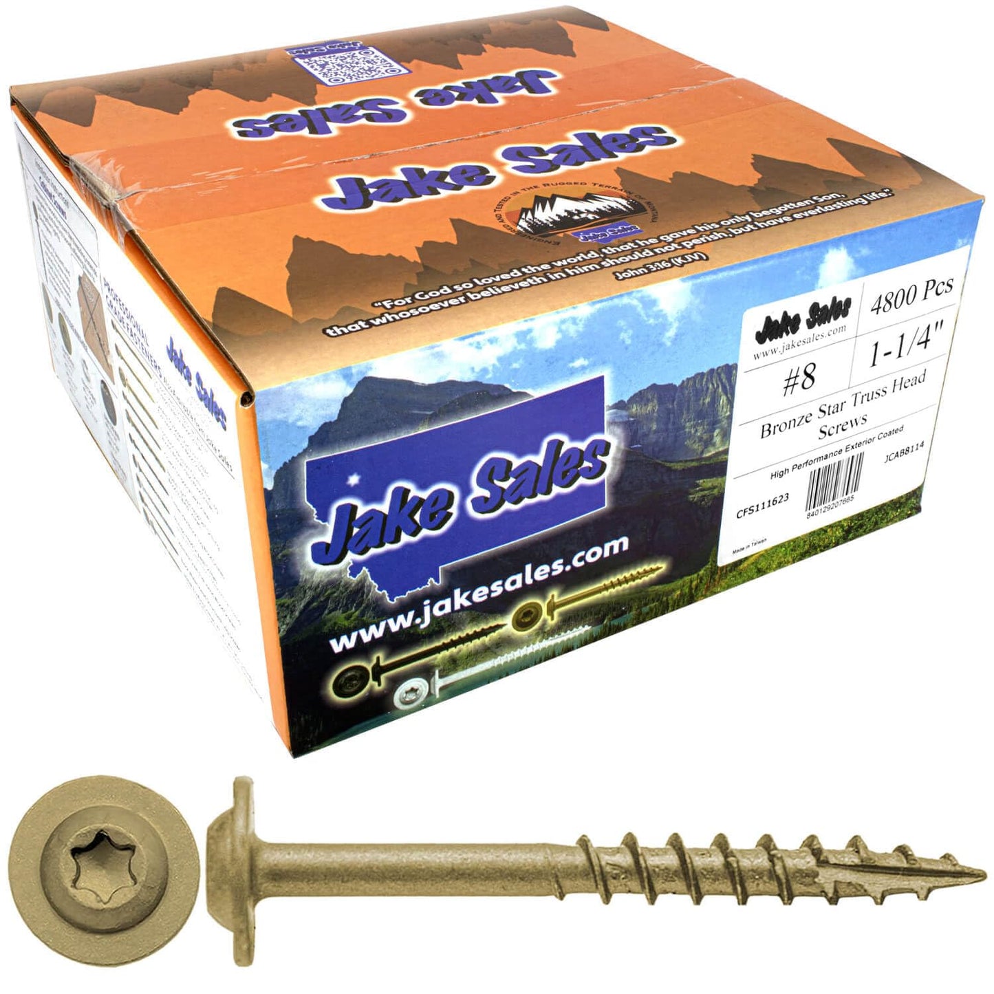 8 x 1-1/4 in Bronze Star Drive Screws for All Your Projects