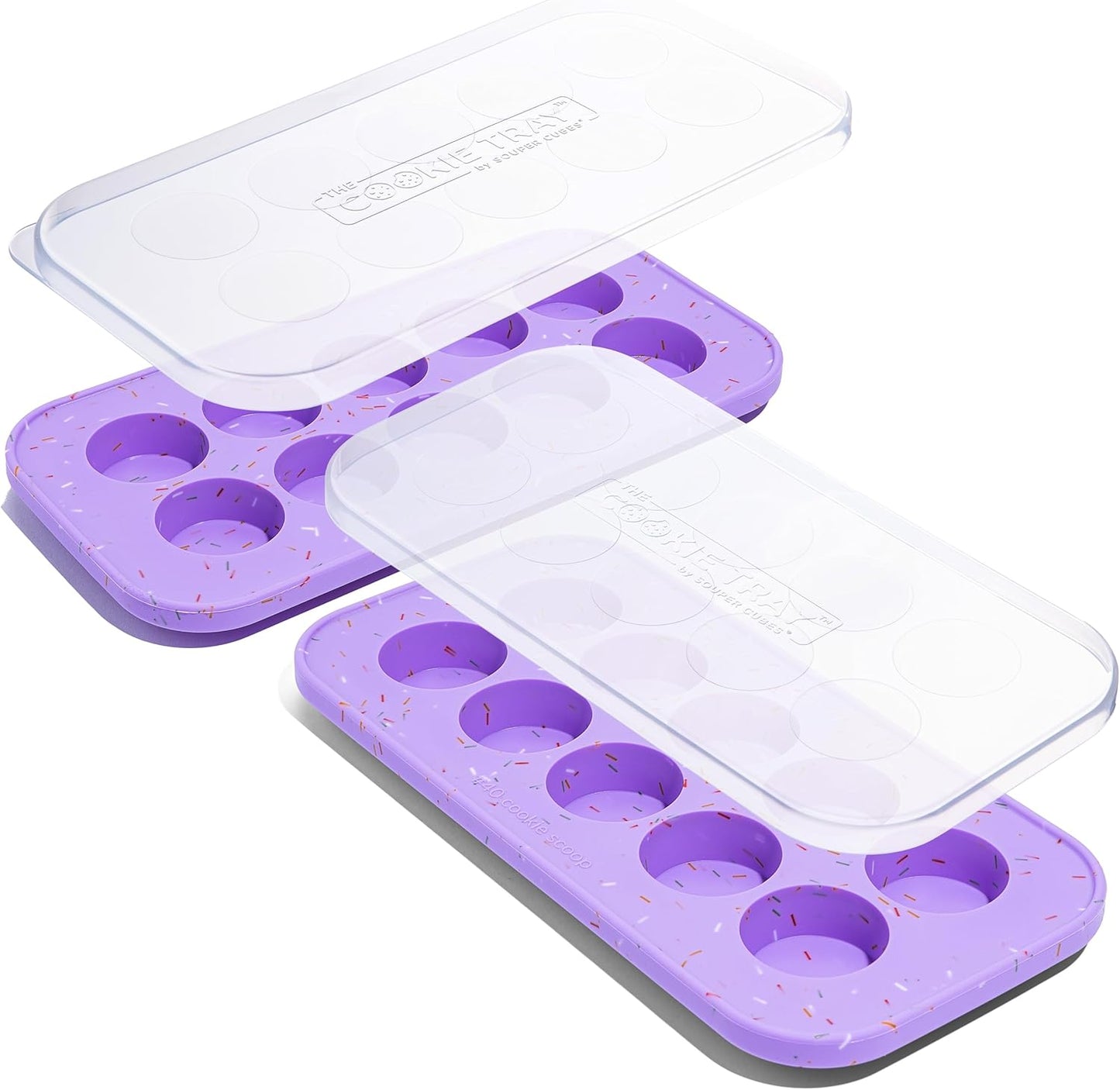 Silicone Cookie Dough Freezer Tray for Easy Cookie Storage