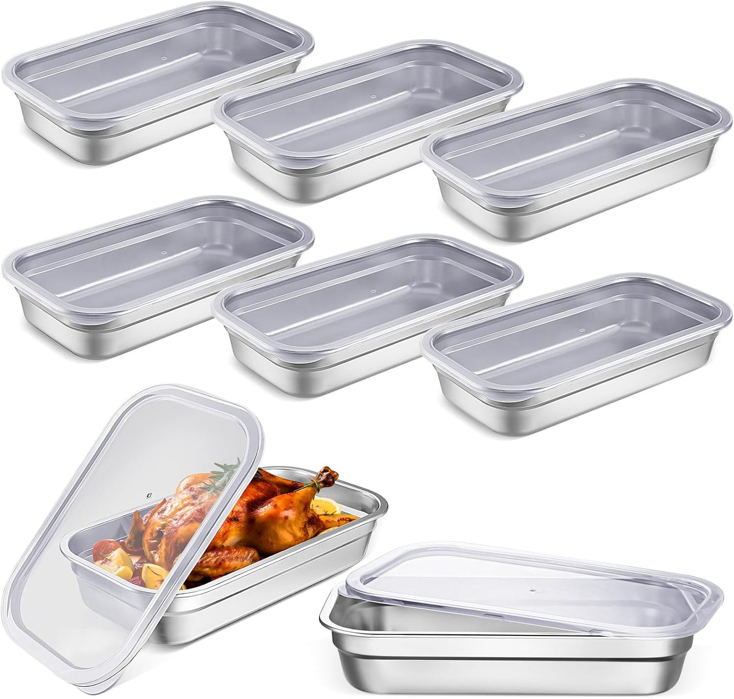 304 Stainless Steel Food Storage Containers for Kitchen Use
