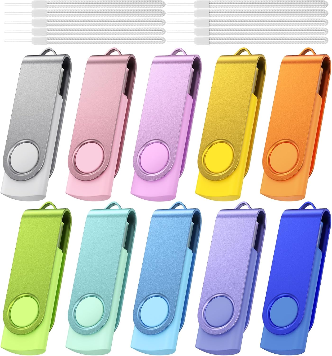 Kepmem 64GB Flash Drive 10 Pack - High Capacity USB Memory Sticks