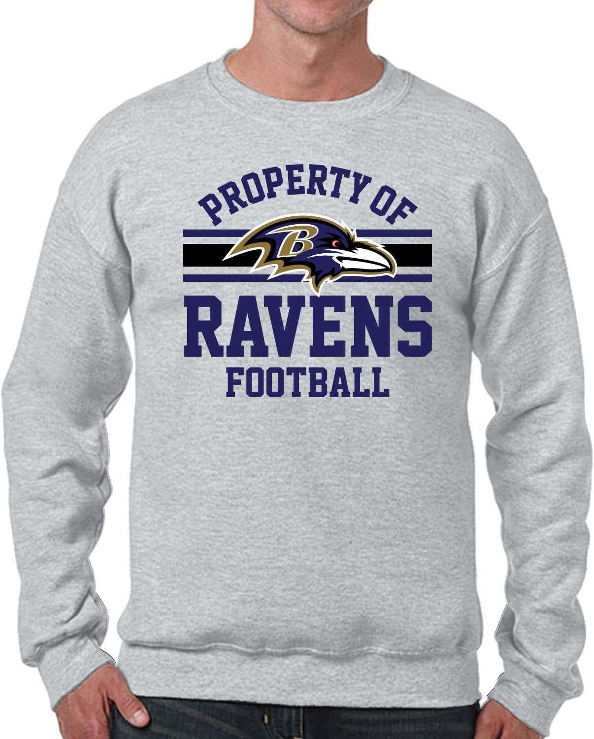 Property Of Baltimore Ravens Crewneck Sweatshirt for Fans