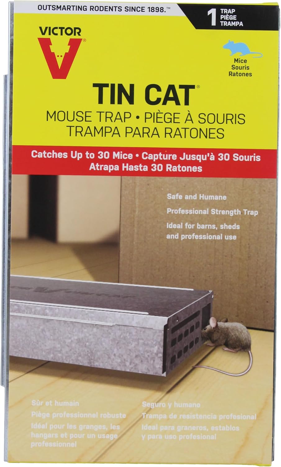 Victor M310S Tin Cat Mouse Trap - Humane Multi-Catch Trap
